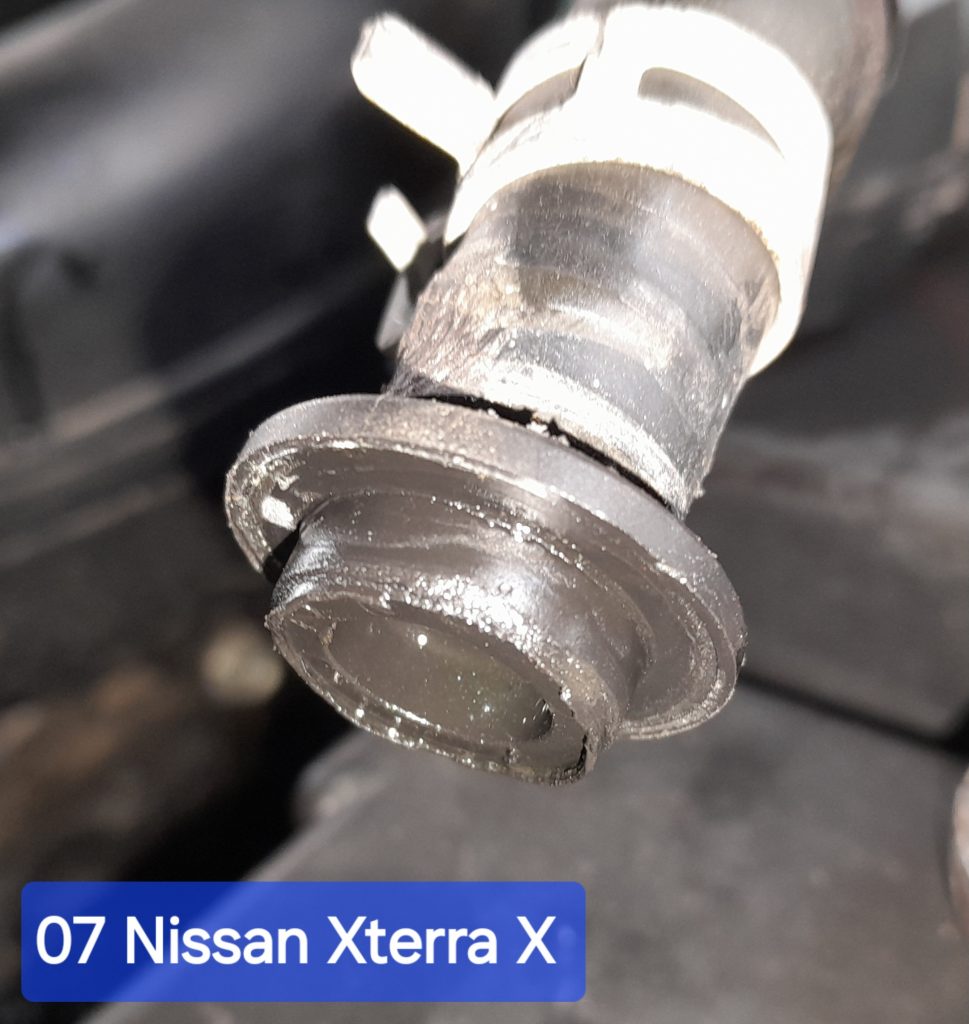 Image of broken part heater core piece.