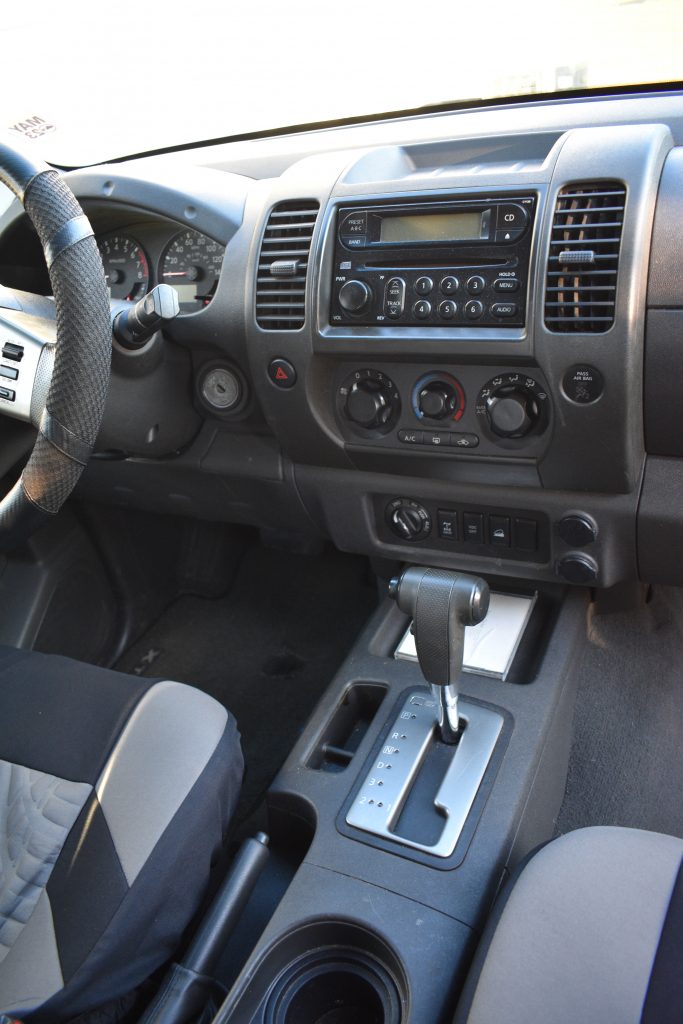Image of interior console